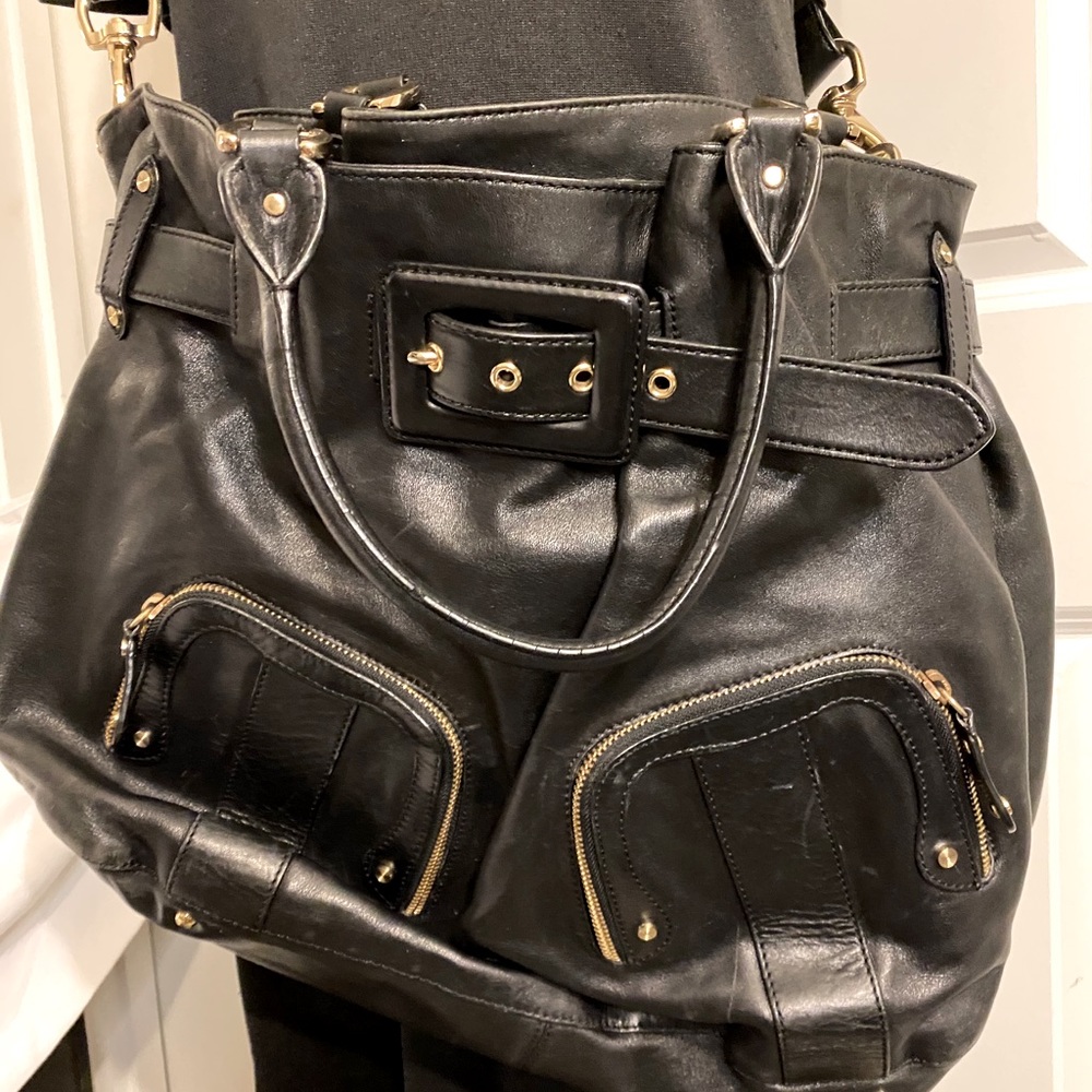LEATHER handbag 👜